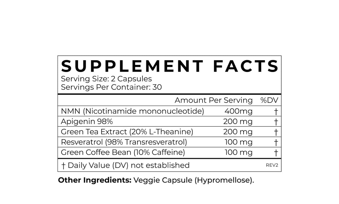 NMN + Trans-Resveratrol food additive